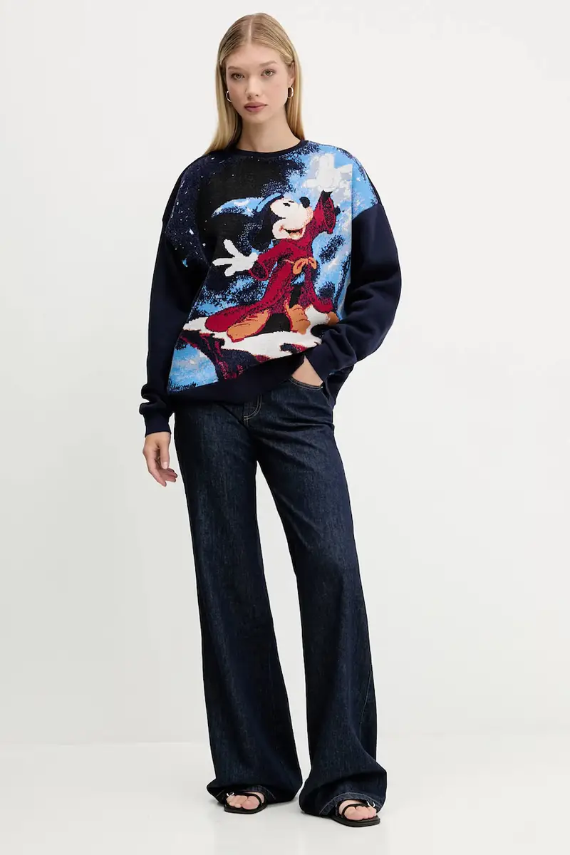 felpa FANTASY MICKEY donna colore blu navy 25WWSK15 miniatura 2