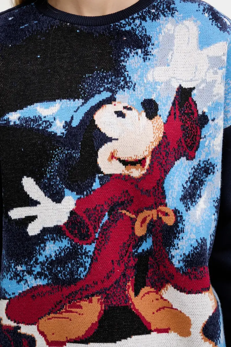 felpa FANTASY MICKEY donna colore blu navy 25WWSK15 miniatura 5