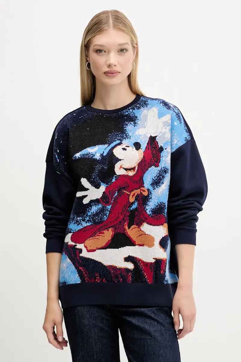felpa FANTASY MICKEY donna colore blu navy 25WWSK15