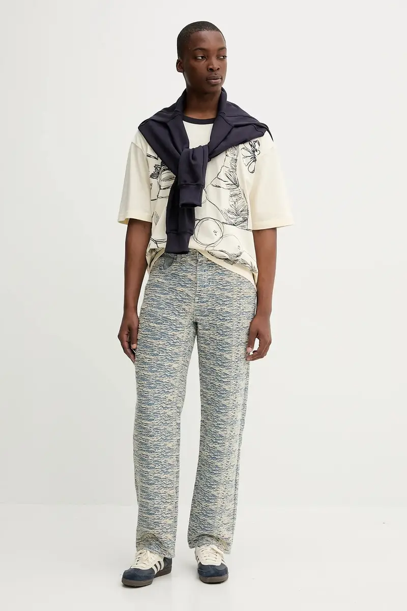 felpa in cotone PHIL uomo colore blu navy 25WMSK05 miniatura 2