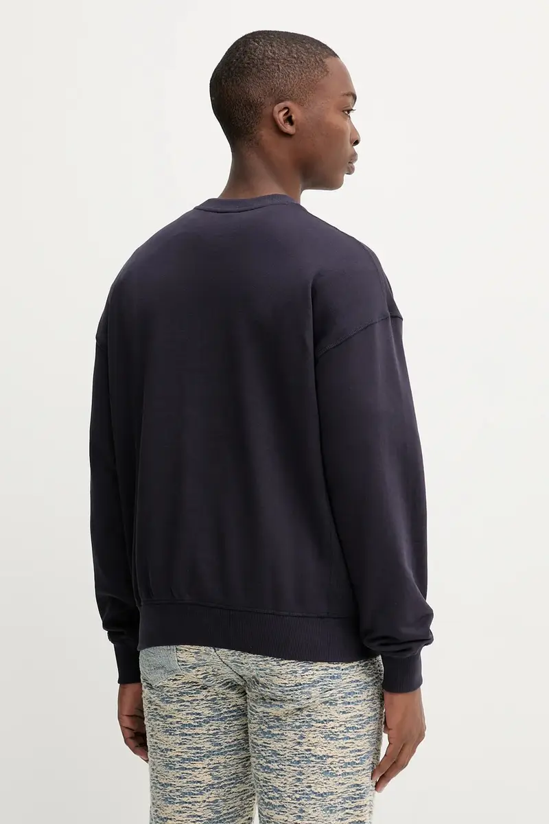 felpa in cotone PHIL uomo colore blu navy 25WMSK05 miniatura 3