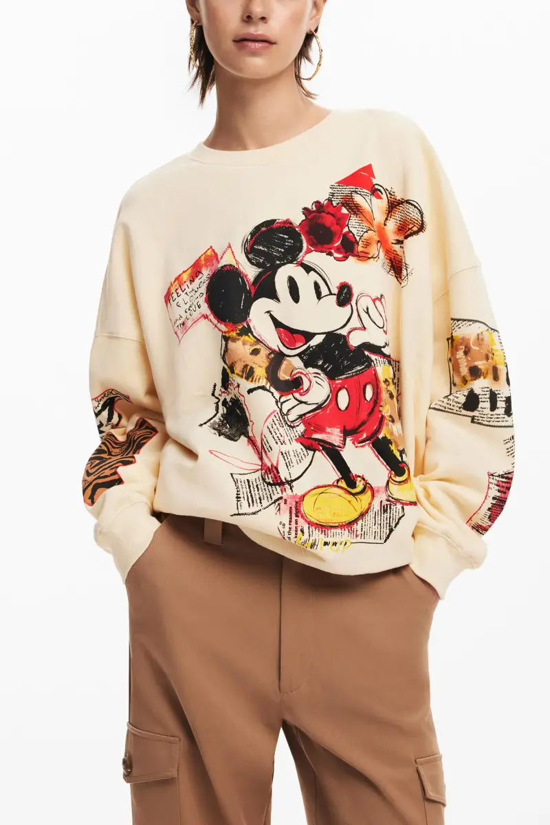 Felpa Mickey Mouse WHITE miniatura 2