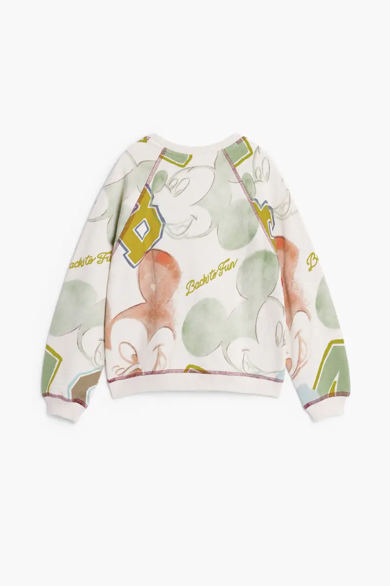 FELPA MICKEYâ"¢ STAMPATA WHITE miniatura 2