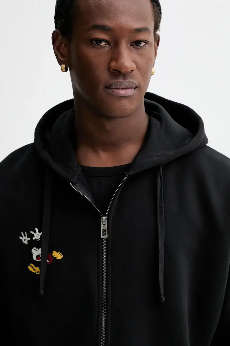 felpa MIXED DISNEY uomo colore nero con cappuccio 25WMSK15 miniatura 4