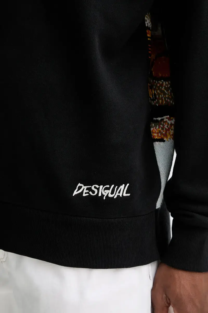 felpa MIXED DISNEY uomo colore nero con cappuccio 25WMSK15 miniatura 5