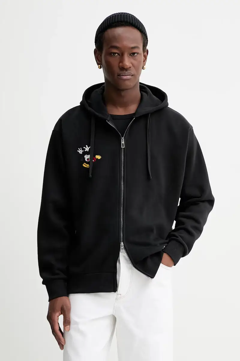 felpa MIXED DISNEY uomo colore nero con cappuccio 25WMSK15