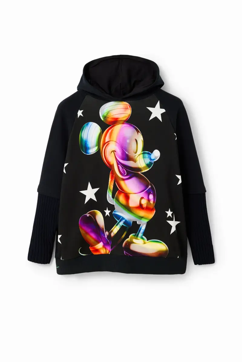 Felpa oversize Mickey Mouse BLACK