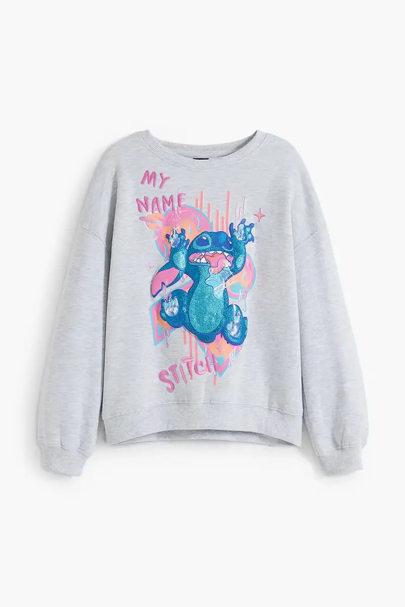 felpa per bambini colore grigio 25WGSK09 miniatura 2