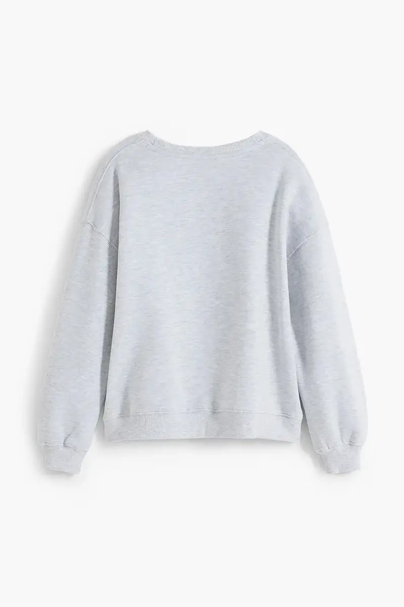 felpa per bambini colore grigio 25WGSK09 miniatura 3