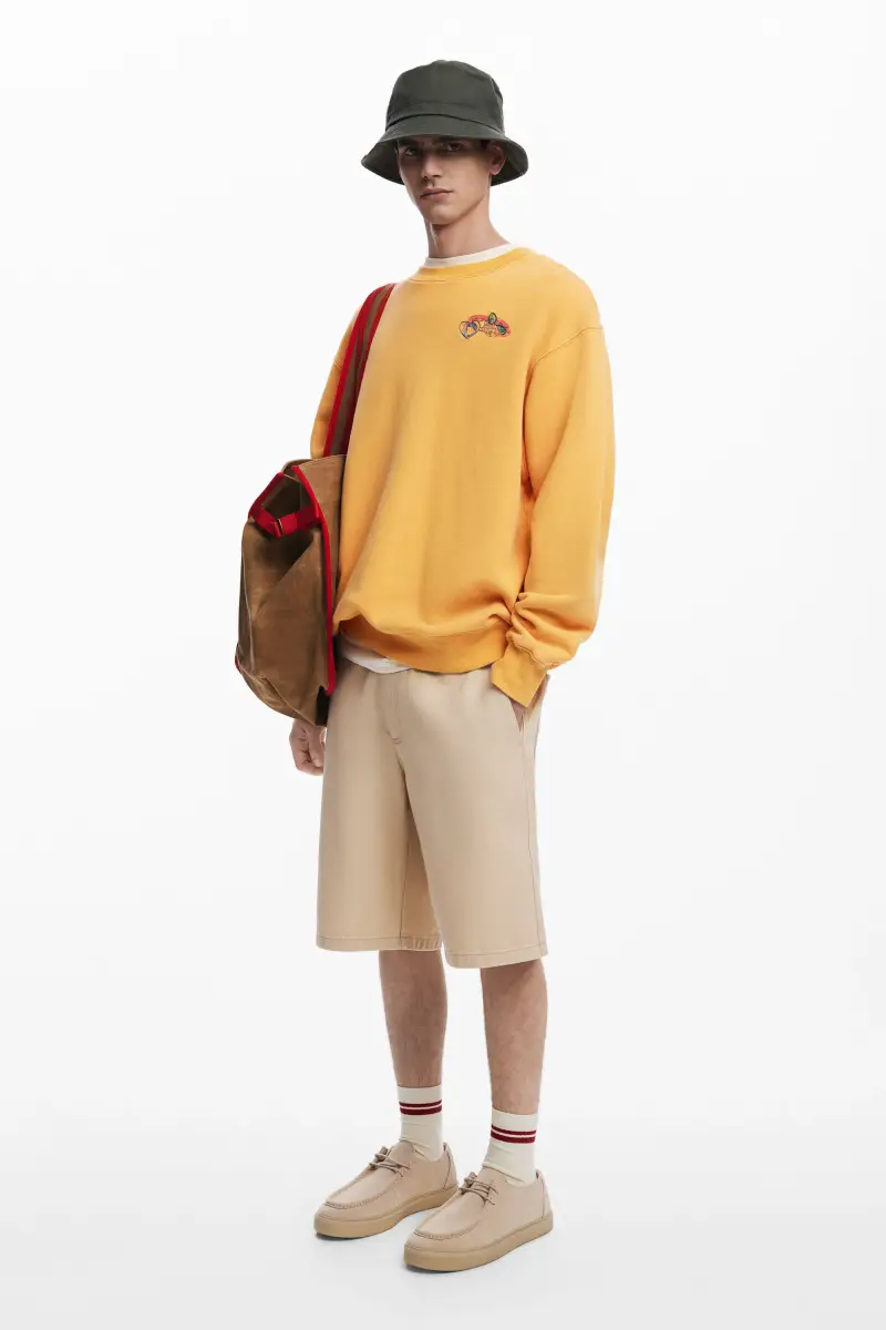 Felpa ricamata ORANGE miniatura 2