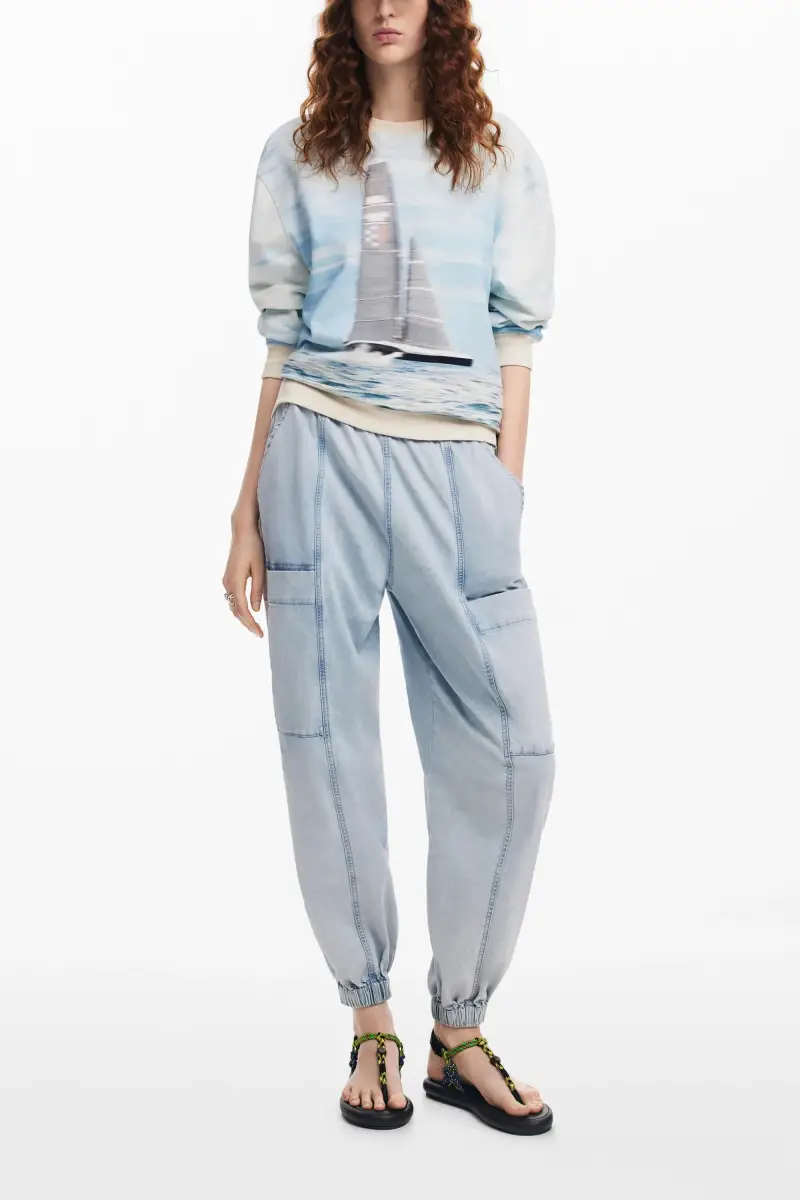 Felpa veliero American Magic BLUE miniatura 2