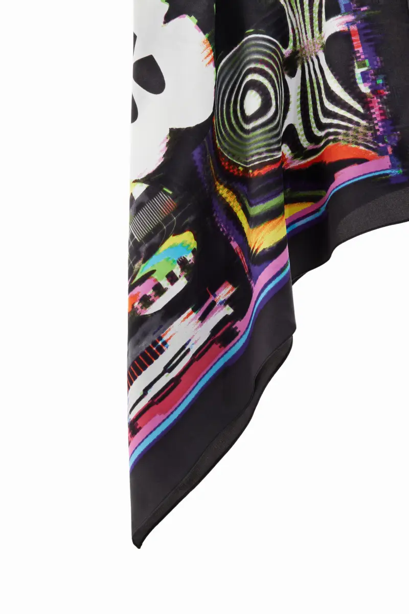 Foulard carrÃ¨ Mickey Mouse BLACK miniatura 2