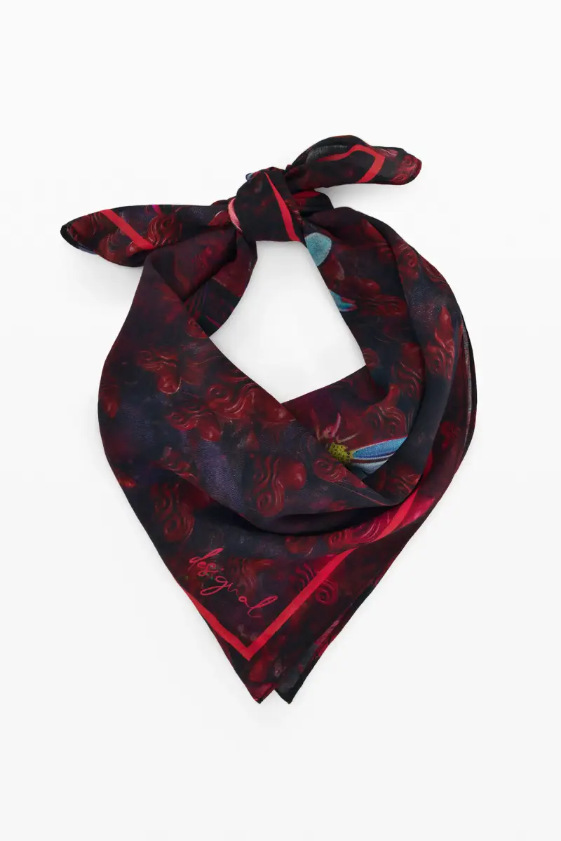 foulard cuori margherite RED miniatura 2