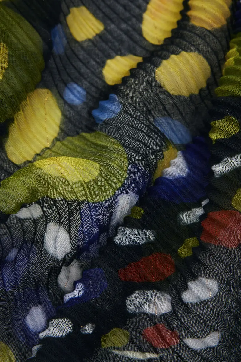 Foulard disegnato da Mr Christian Lacroix BLACK miniatura 2