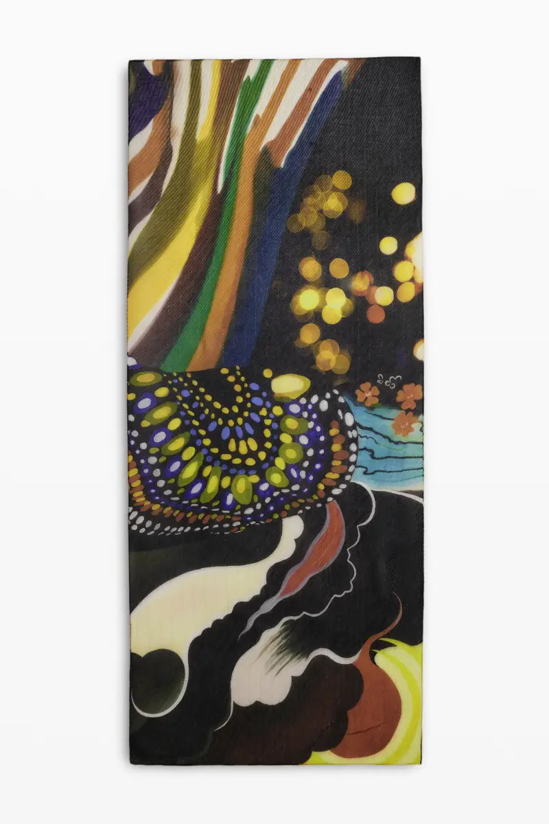 Foulard disegnato da Mr Christian Lacroix BLACK