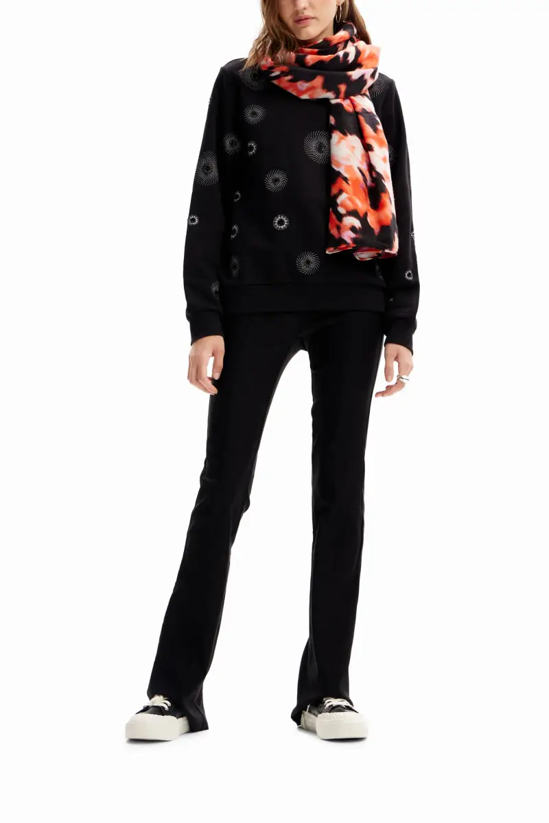 Foulard rettangolare astratto RED miniatura 2