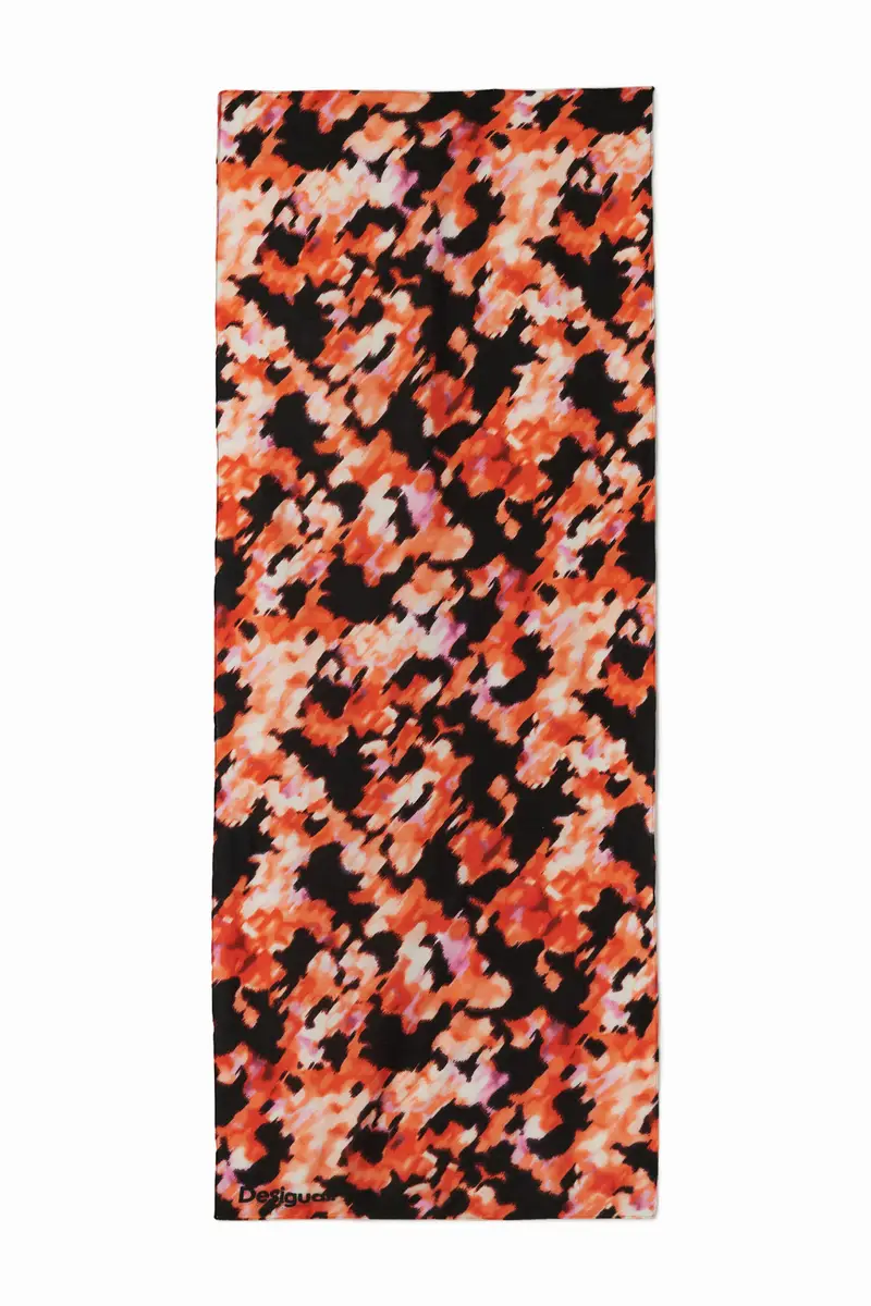 Foulard rettangolare astratto RED