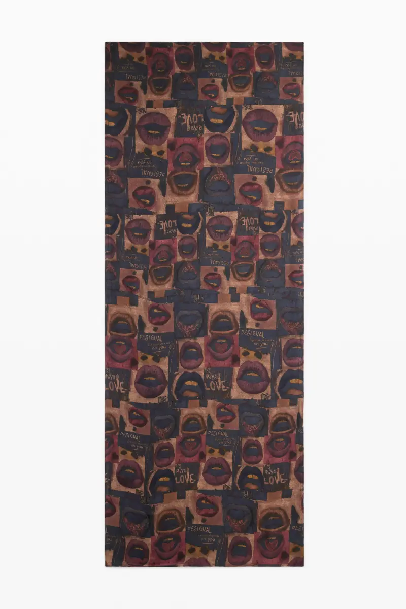 FOULARD RETTANGOLARE BOCAS BROWN