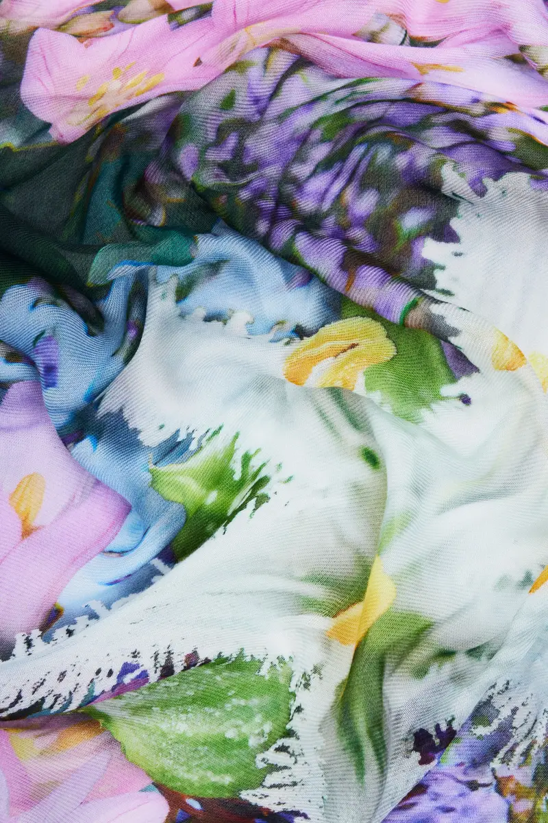 Foulard rettangolare Garden BLUE miniatura 2