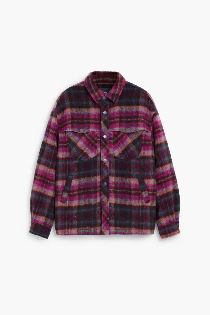 Giacca a quadri con tasche RED