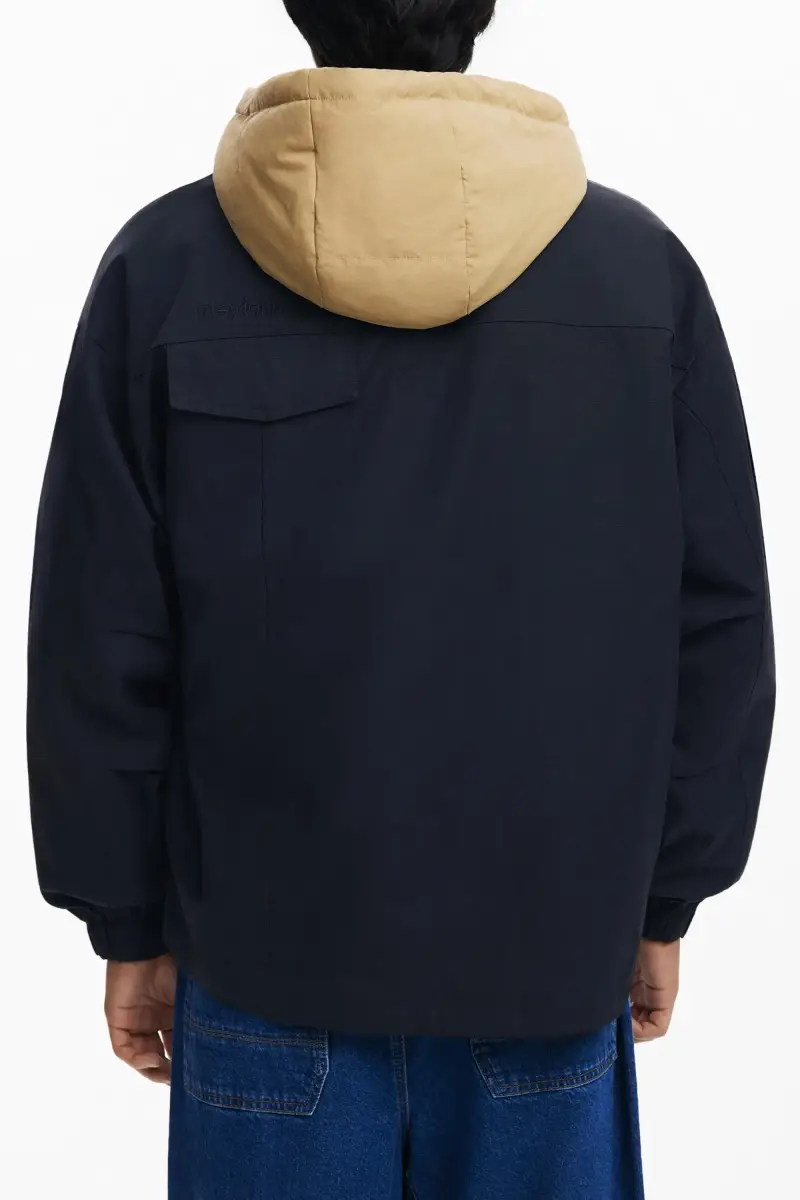 Giacca a vento con cappuccio BLACK miniatura 2