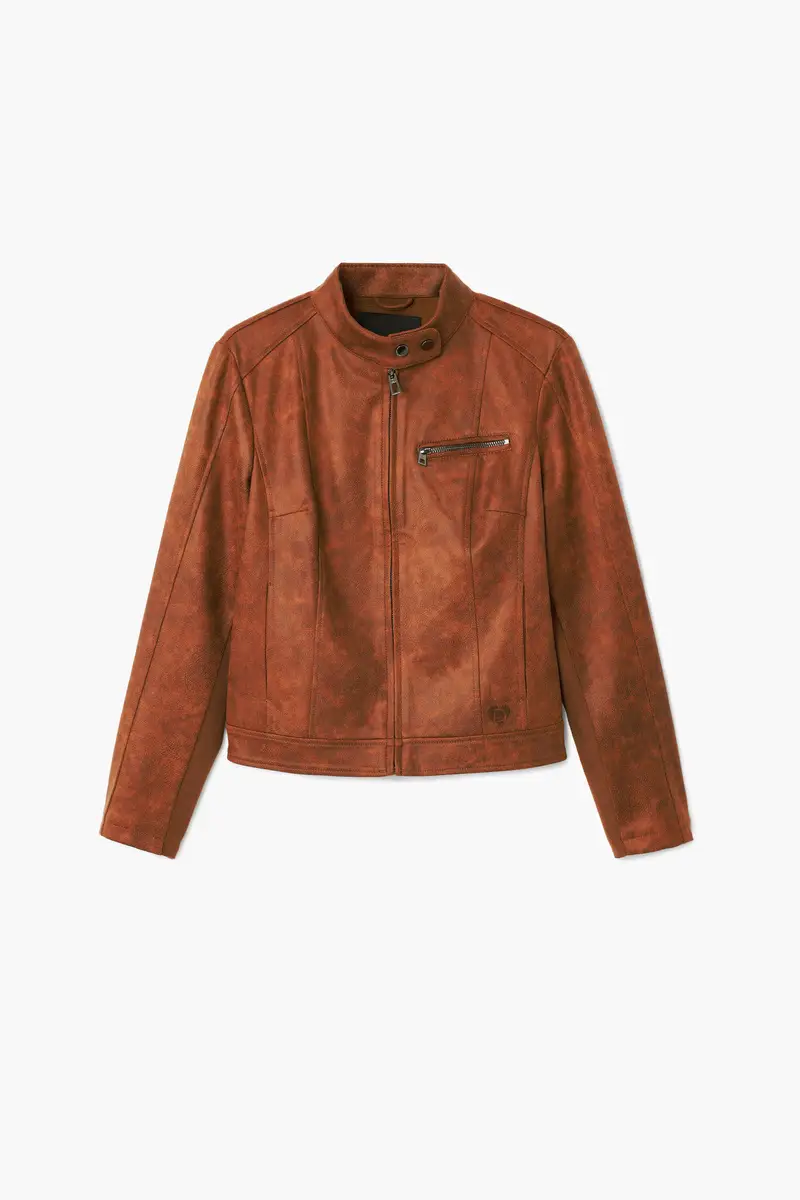 Giacca biker regular BROWN
