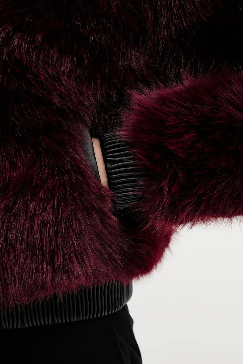 giacca bomber RASPBERRY colore granata 25WWEW67 miniatura 5