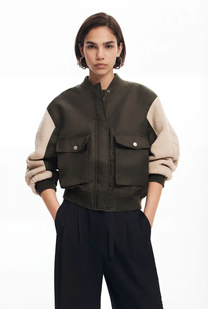 Giacca cargo con tasche GREEN