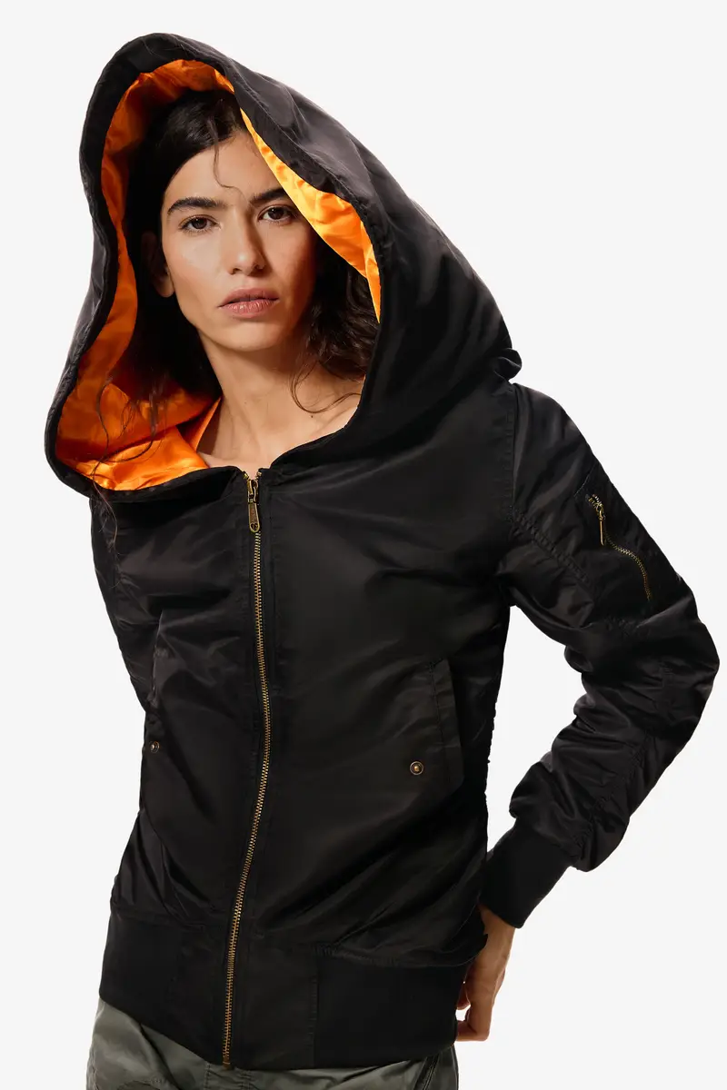 giacca con cappuccio masha popova BLACK