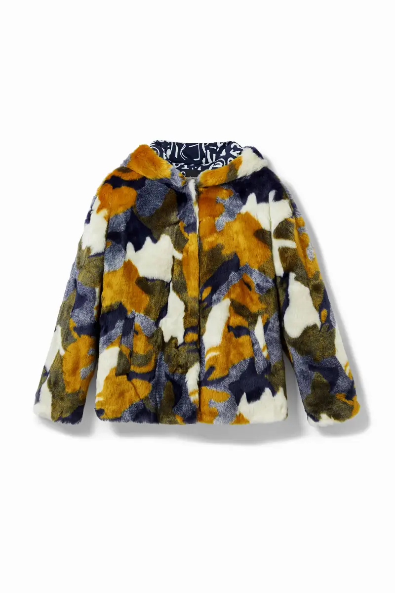 Giacca corta peluche GREEN