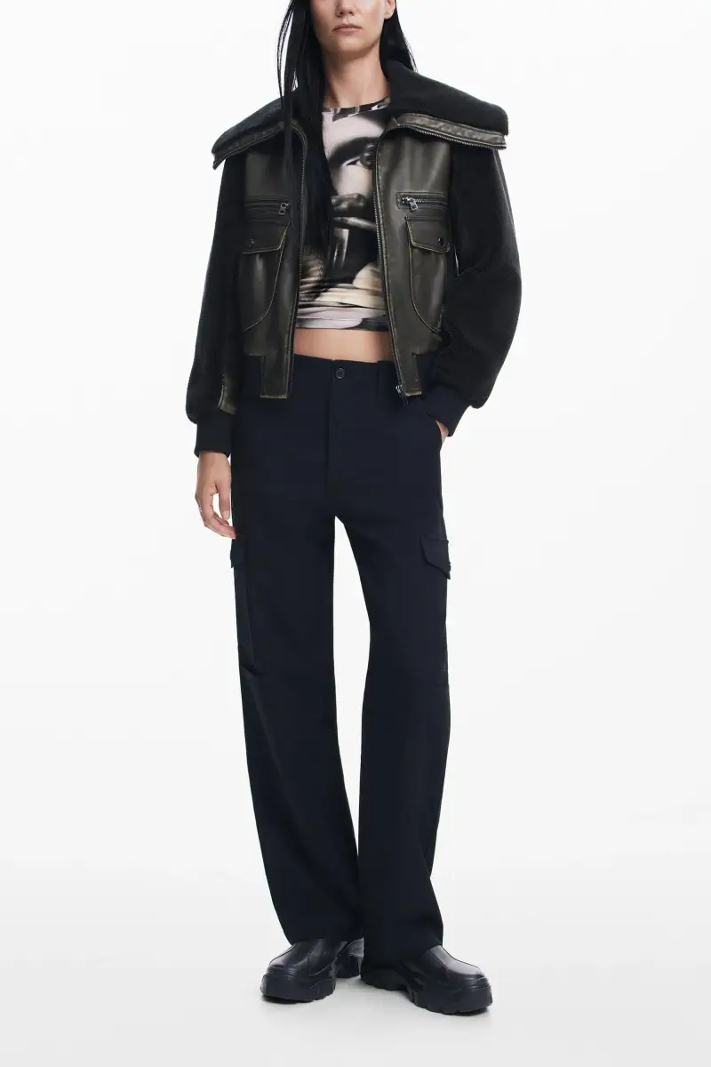 Giacca da aviatore BLACK miniatura 2