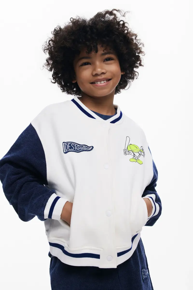 Giacca da baseball ibrida WHITE