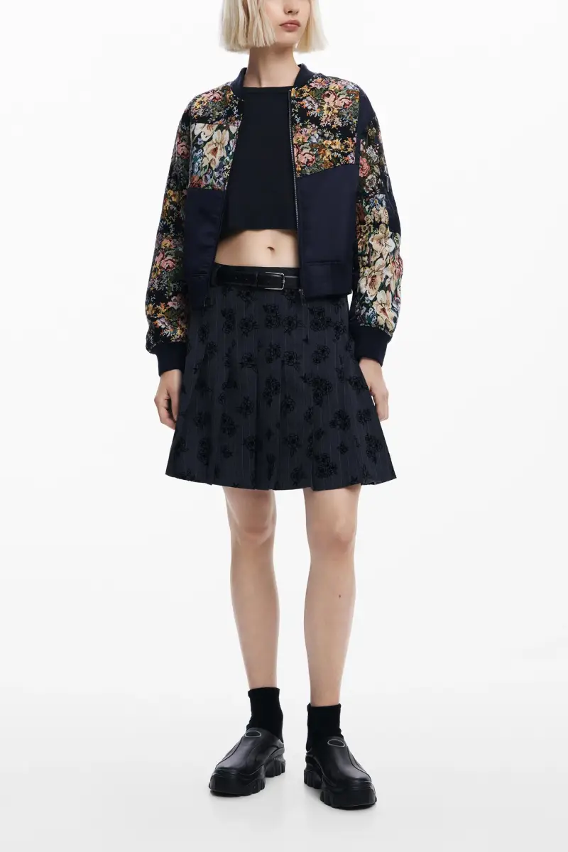 Giacca da baseball stampata BLACK miniatura 2