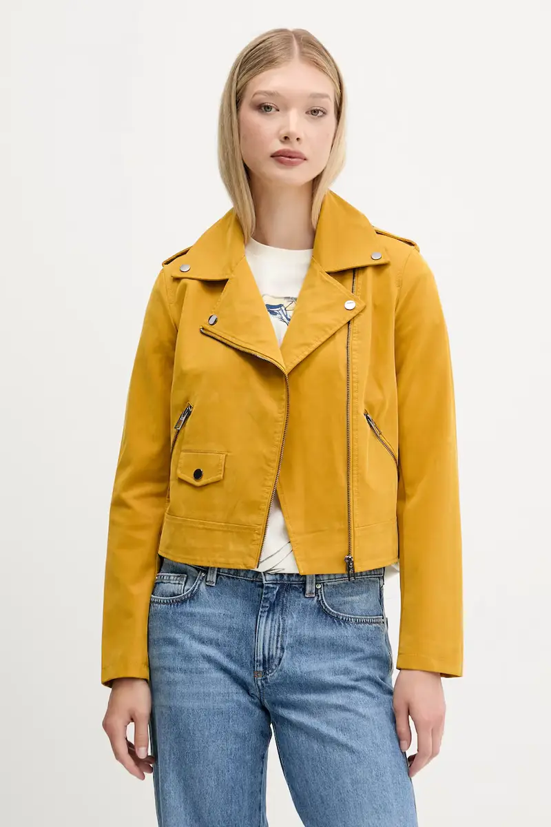 giacca da motociclista MUST colore giallo 25WWEW69