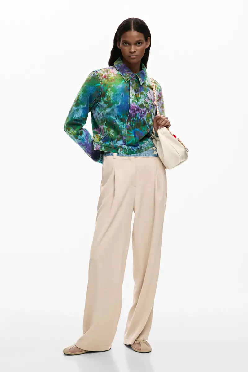 giacca denim giardino selvaggio BLUE miniatura 2