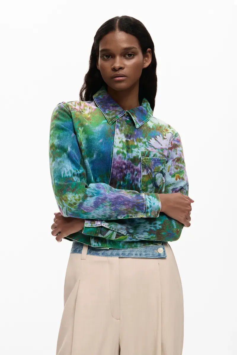 giacca denim giardino selvaggio BLUE