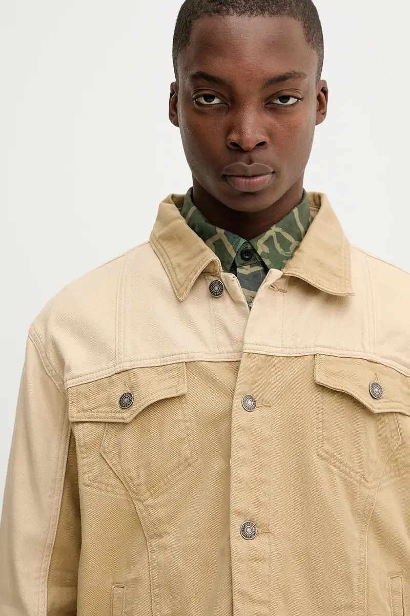 giacca di jeans COVENTRY colore marrone 25WMEN01 miniatura 4