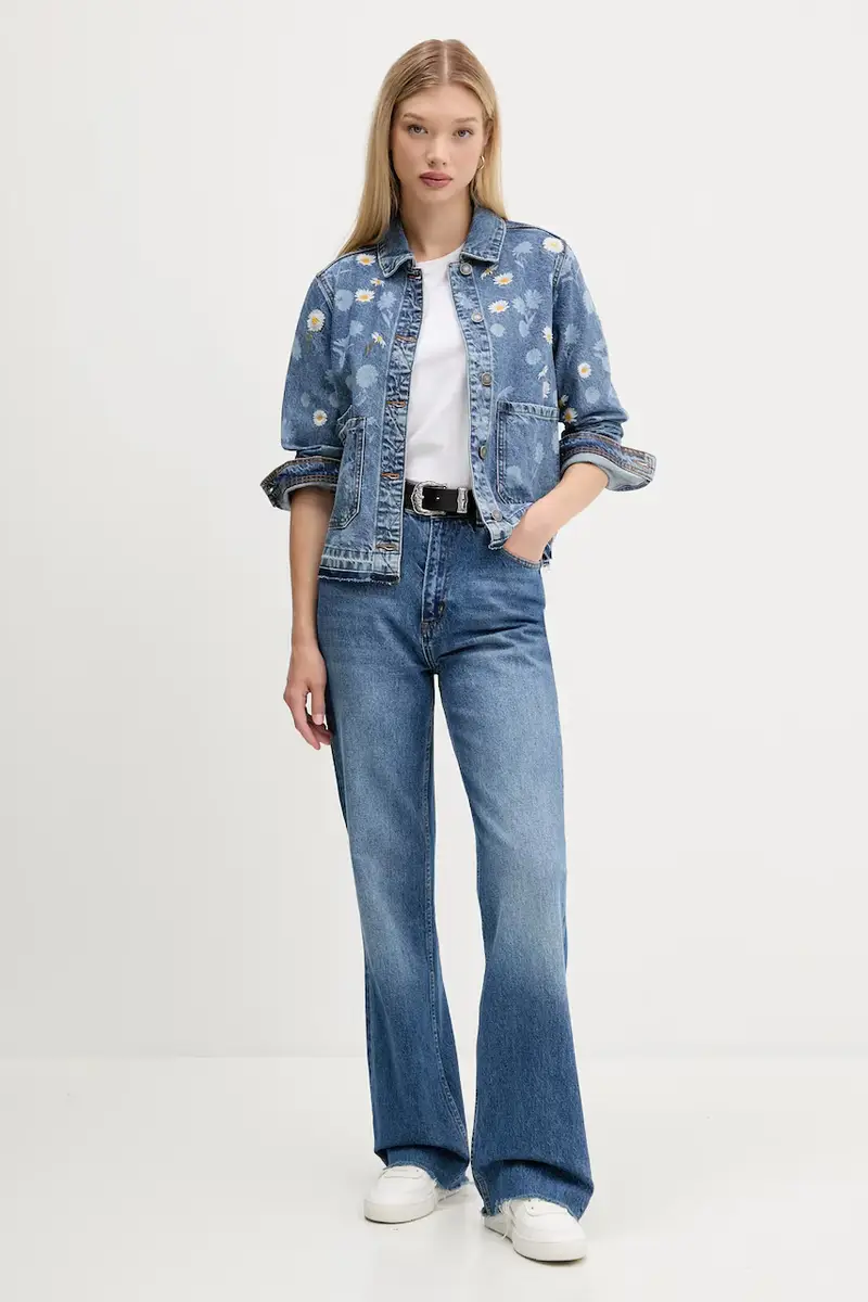 giacca di jeans DAISY colore blu 25WWED15 miniatura 2