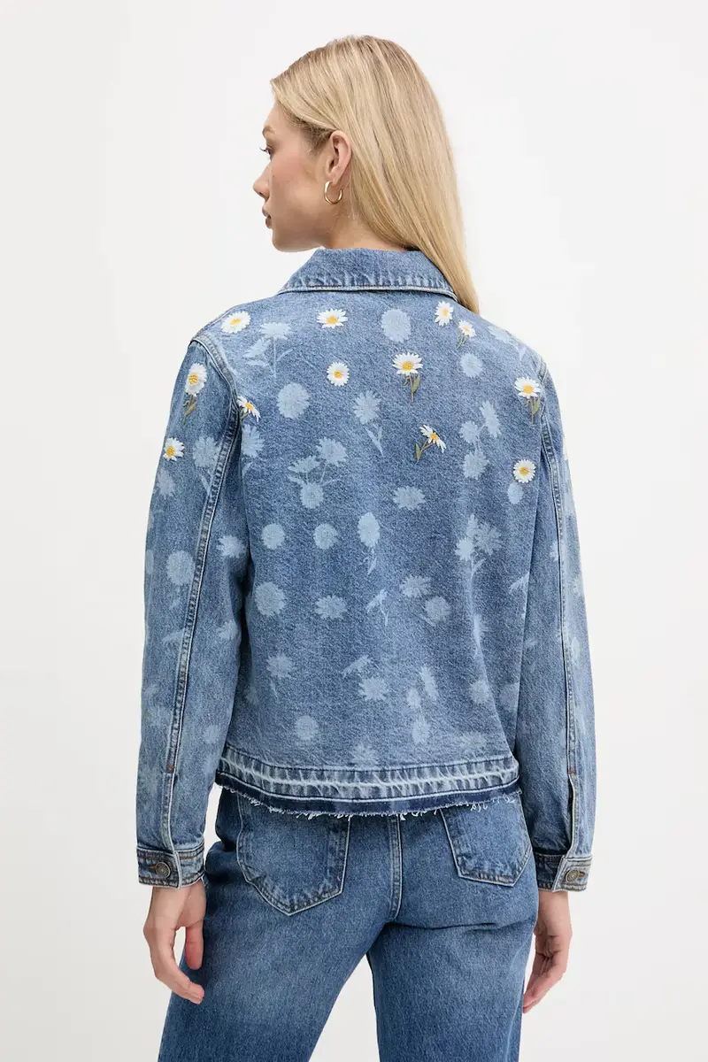 giacca di jeans DAISY colore blu 25WWED15 miniatura 3