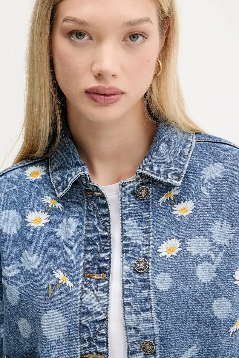 giacca di jeans DAISY colore blu 25WWED15 miniatura 4