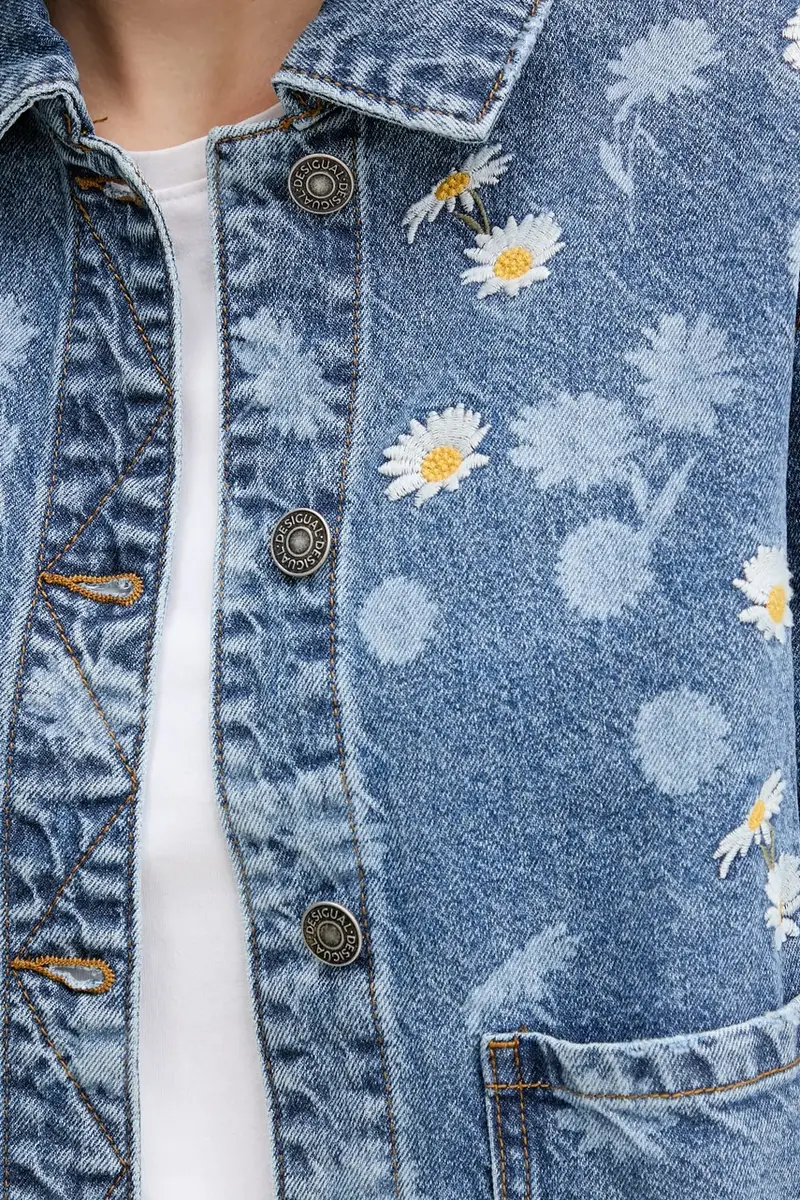 giacca di jeans DAISY colore blu 25WWED15 miniatura 5