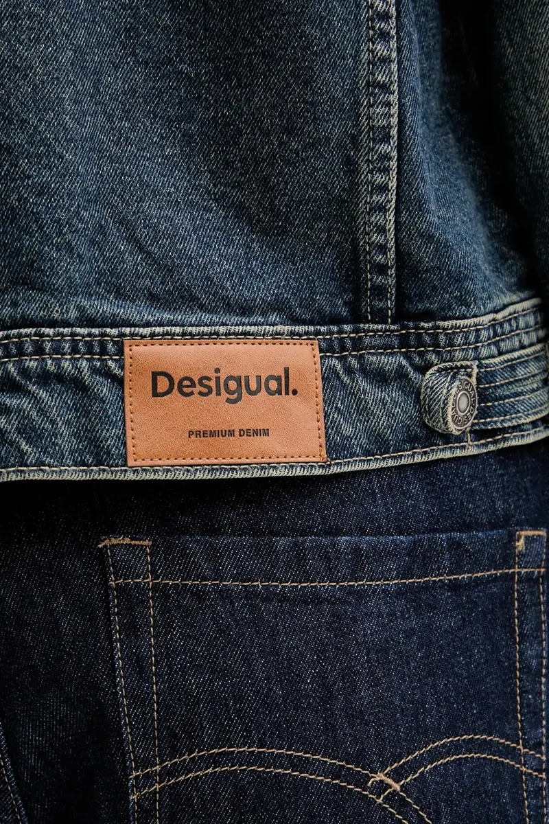 giacca di jeans ESPEJOS colore blu 25WWED11 miniatura 5