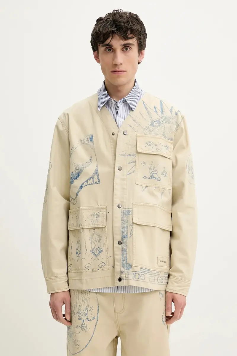 giacca di jeans KENIA colore beige 25SMEW08