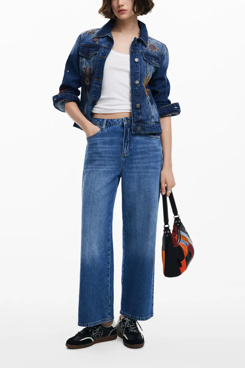 Desigual Jeans Blu 3416023 miniatura 2