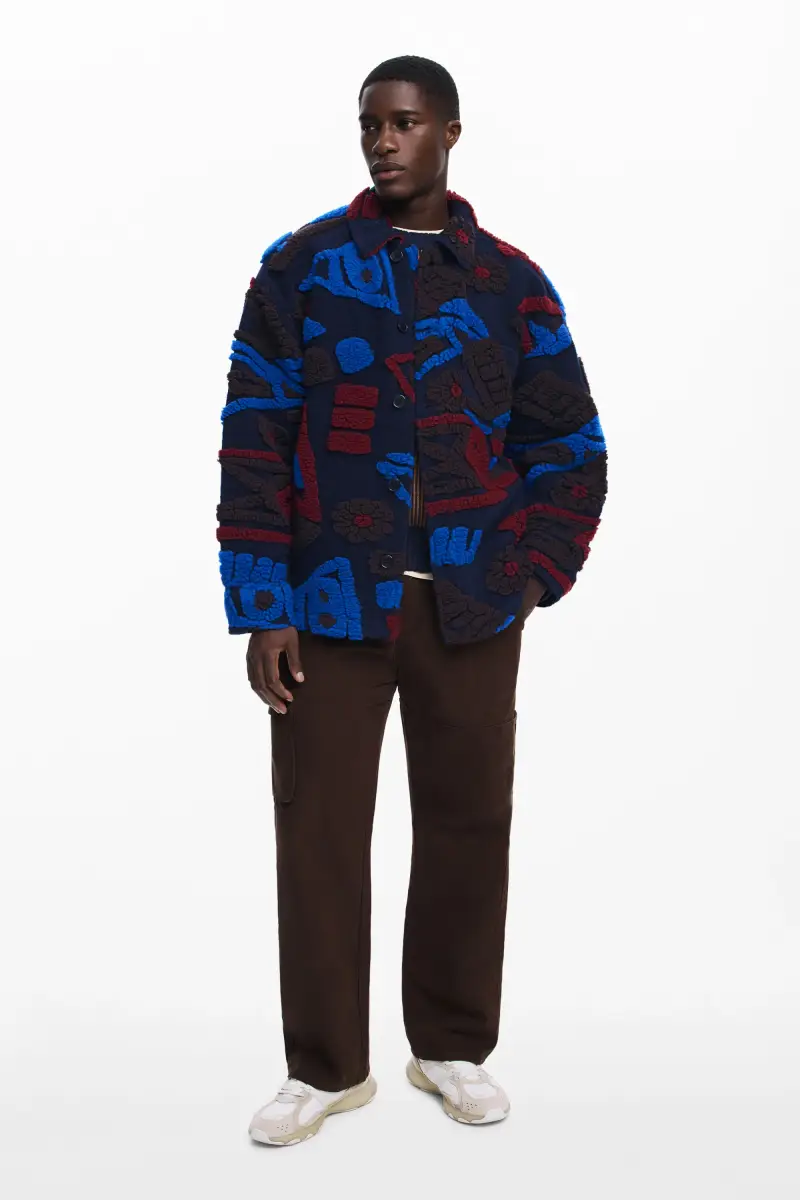 Giacca etnica con rilievi BLUE miniatura 2