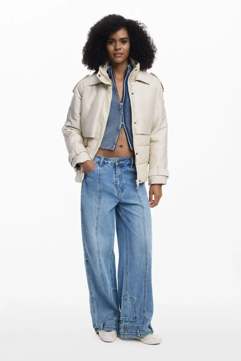 Giacca imbottita ibrida BROWN miniatura 2