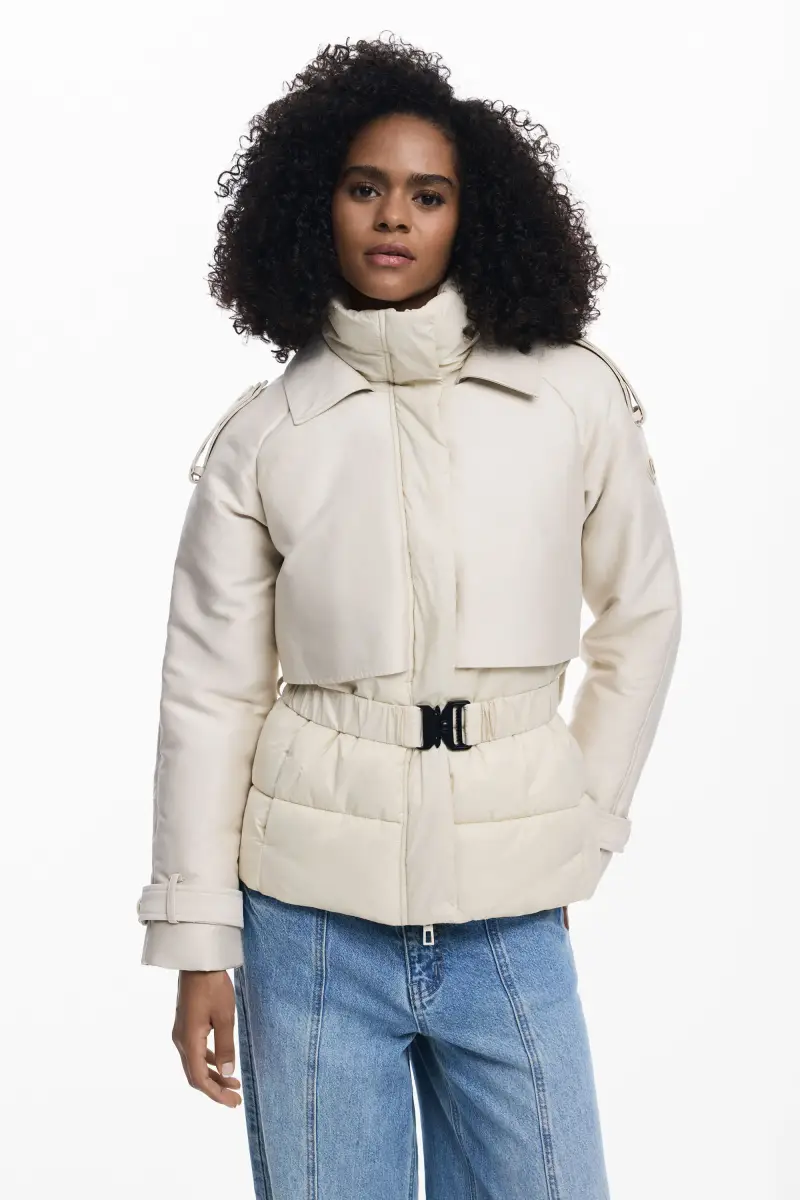 Giacca imbottita ibrida BROWN