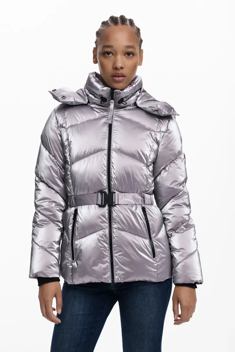 Giacca imbottita metallizzata RED