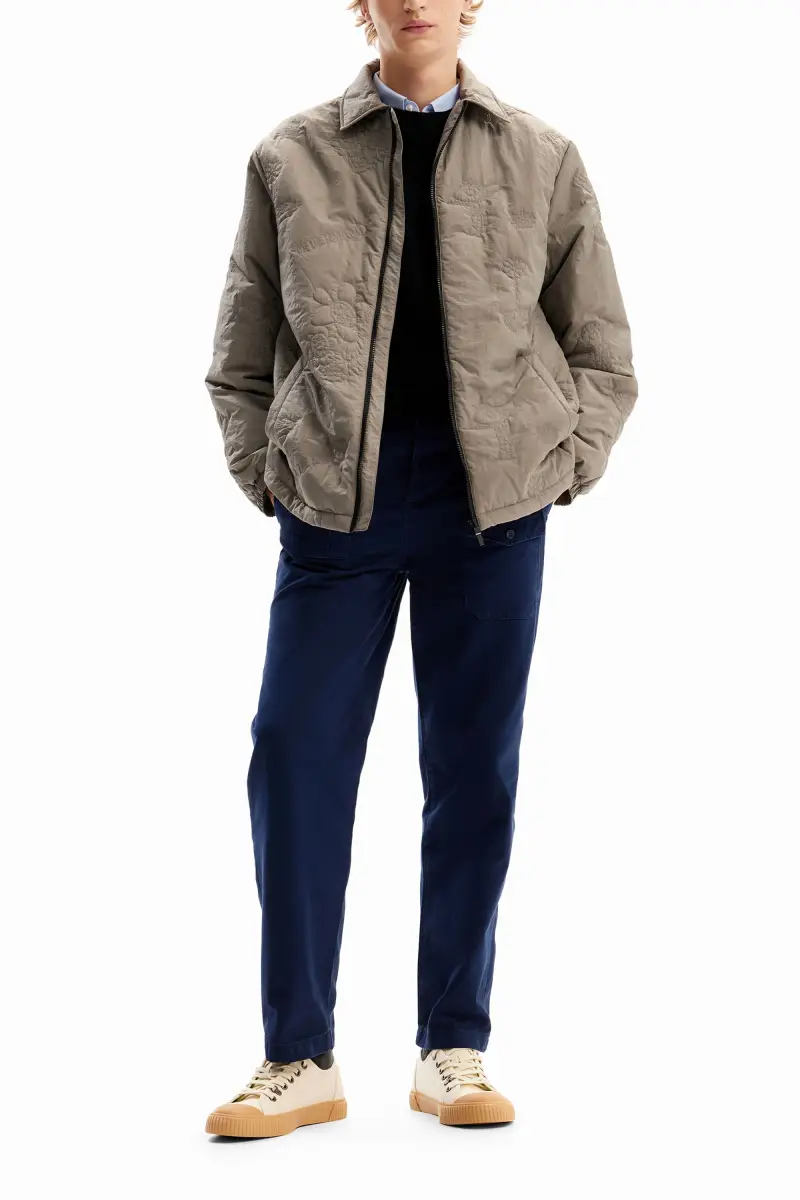 Giacca imbottita ricamata BLACK miniatura 2