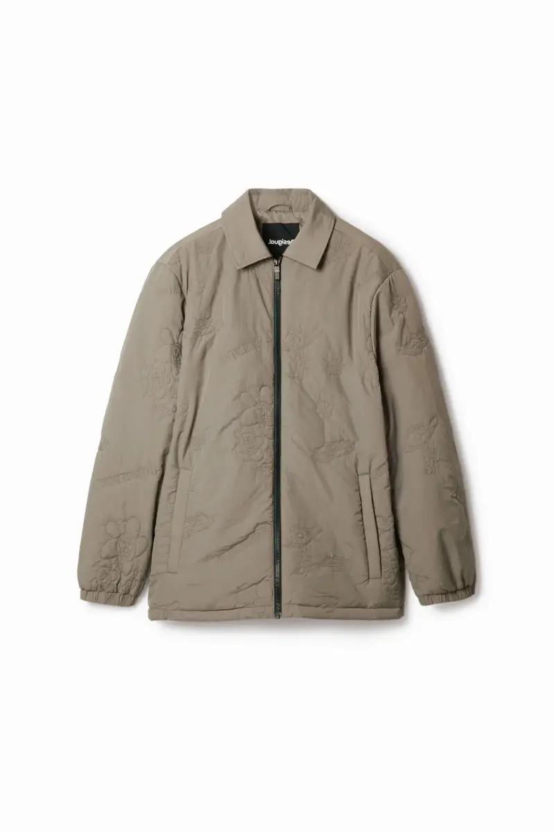 Giacca imbottita ricamata BLACK